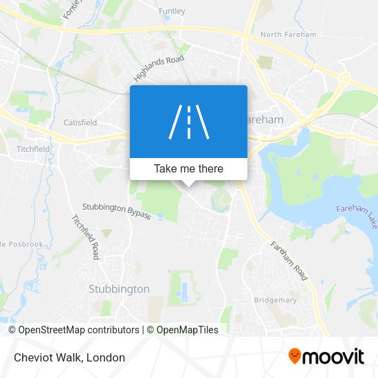 Cheviot Walk map
