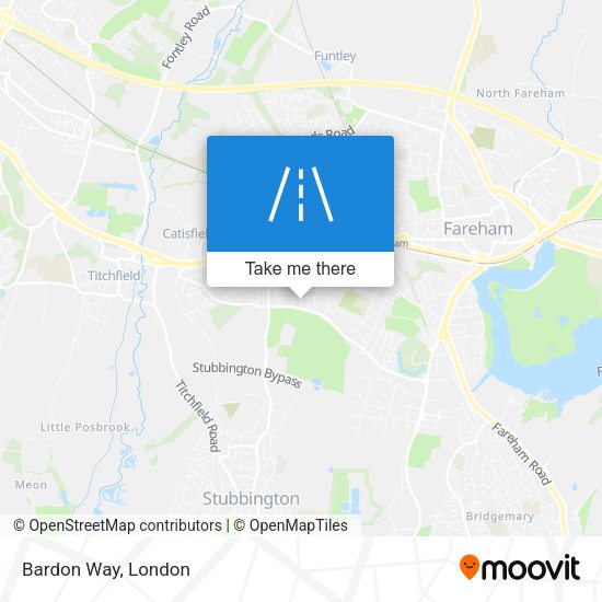 Bardon Way map