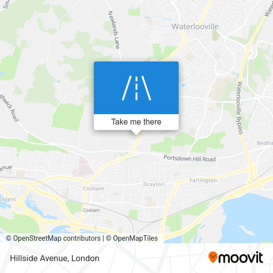 Hillside Avenue map
