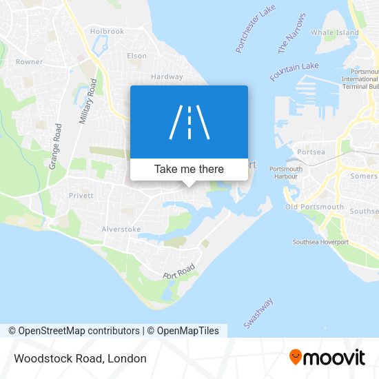 Woodstock Road map