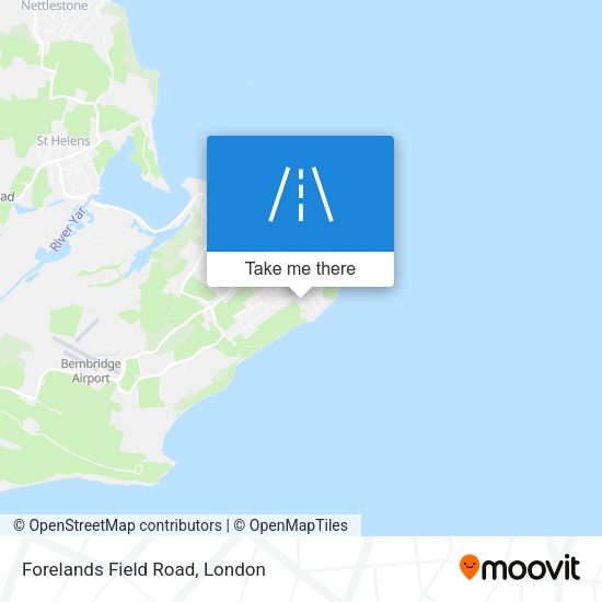 Forelands Field Road map