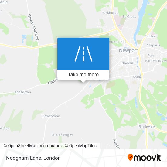 Nodgham Lane map
