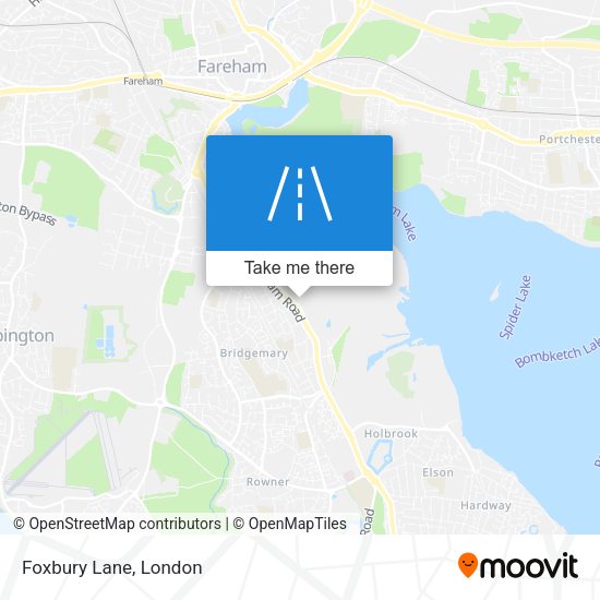 Foxbury Lane map