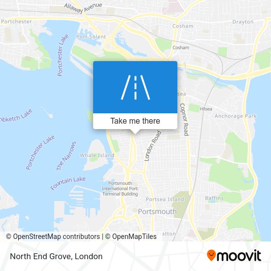 North End Grove map
