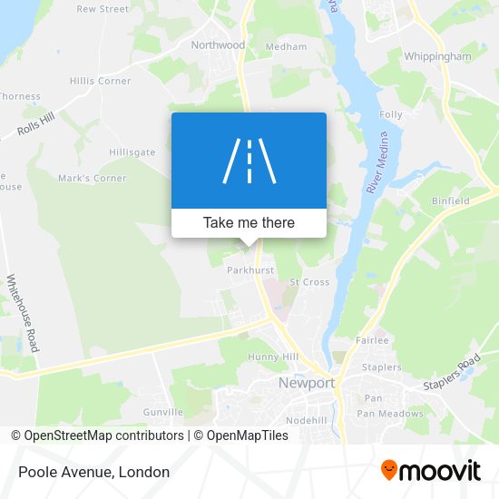 Poole Avenue map