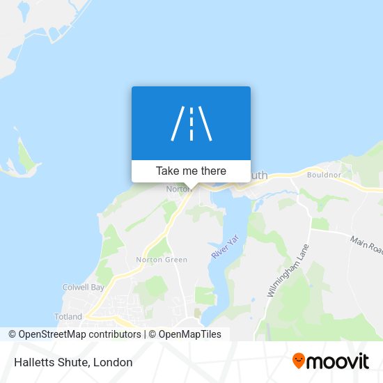 Halletts Shute map