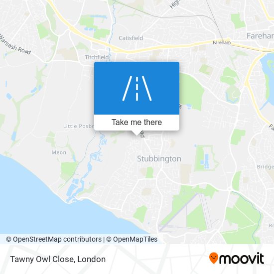 Tawny Owl Close map