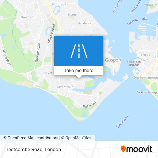 Testcombe Road map