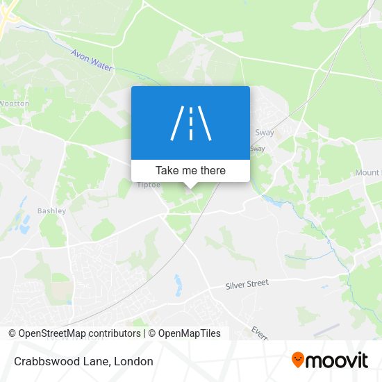Crabbswood Lane map