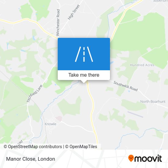Manor Close map