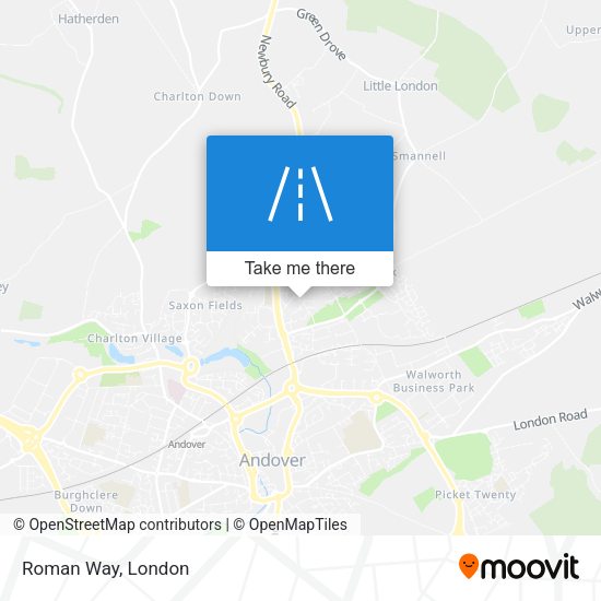 Roman Way map