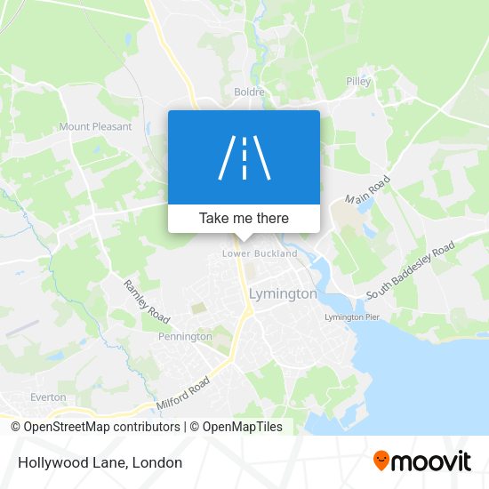 Hollywood Lane map