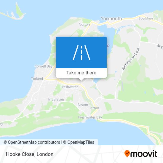 Hooke Close map