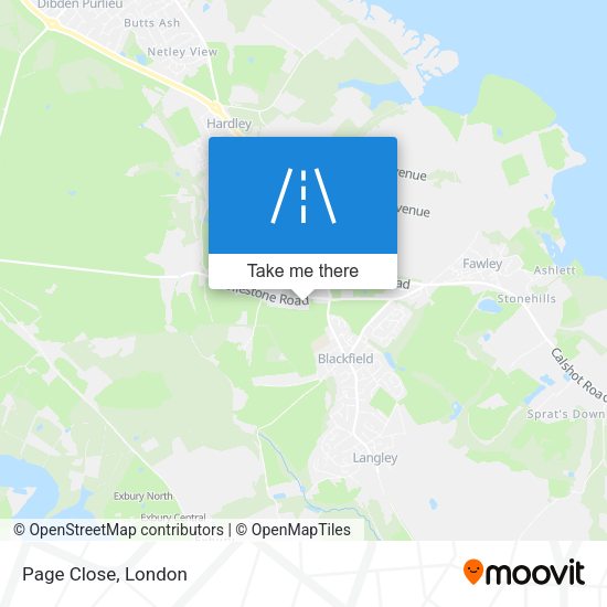 Page Close map
