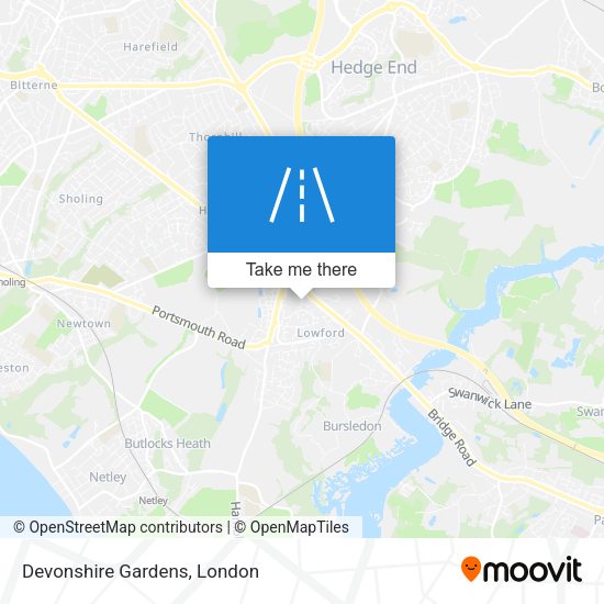 Devonshire Gardens map