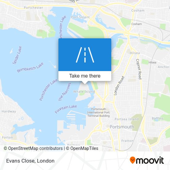 Evans Close map