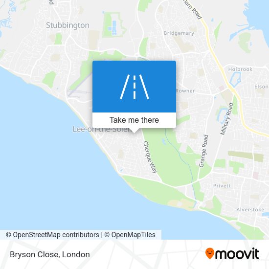 Bryson Close map