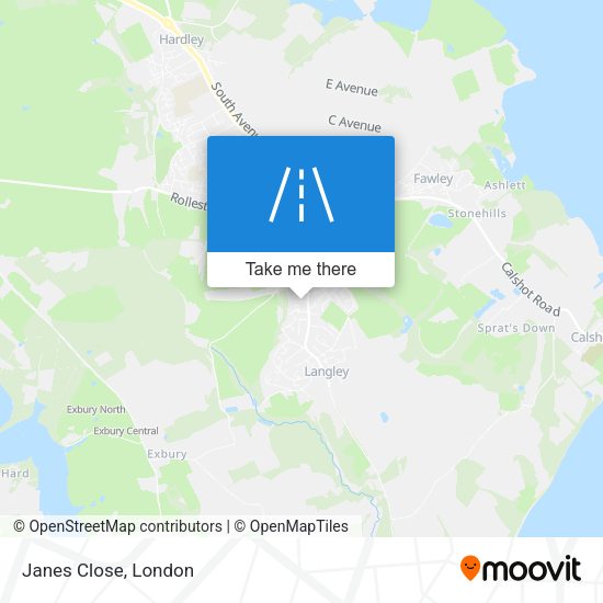 Janes Close map