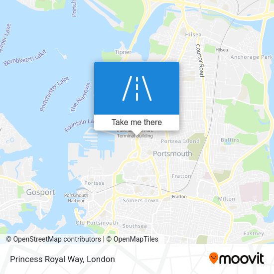 Princess Royal Way map