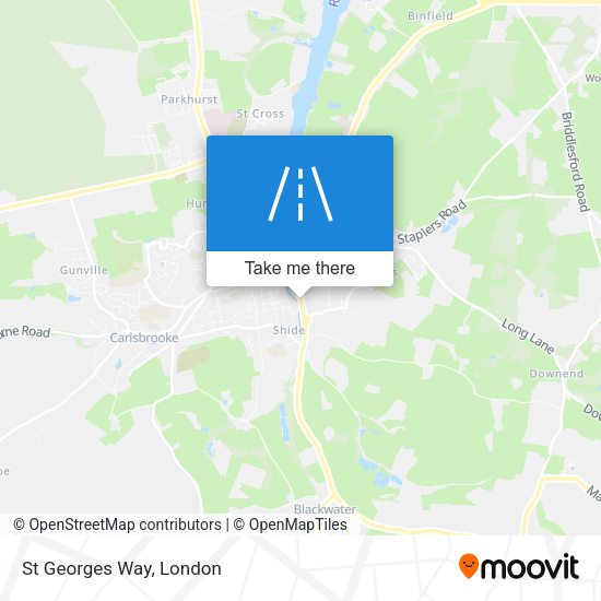 St Georges Way map