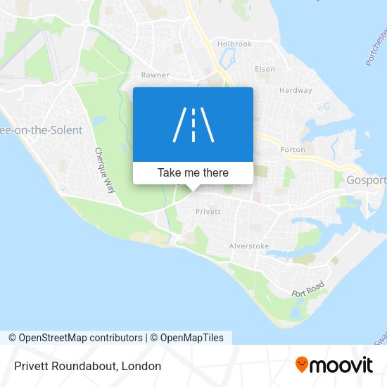 Privett Roundabout map