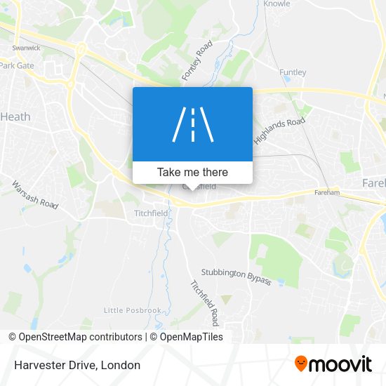 Harvester Drive map