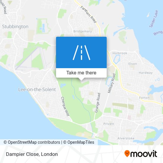 Dampier Close map