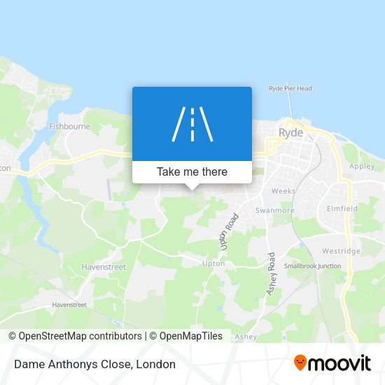 Dame Anthonys Close map