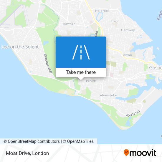 Moat Drive map
