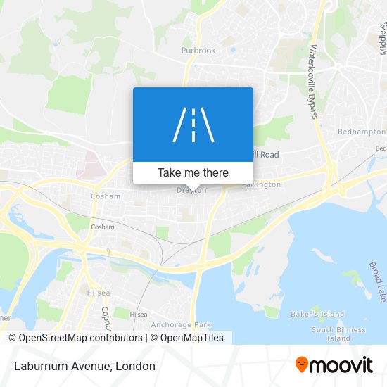 Laburnum Avenue map