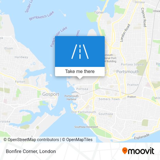 Bonfire Corner map