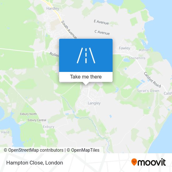 Hampton Close map
