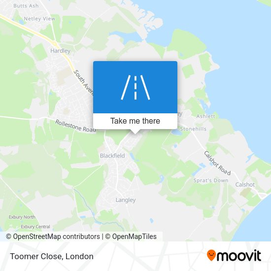 Toomer Close map