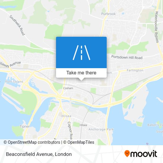 Beaconsfield Avenue map