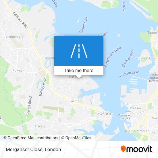 Merganser Close map