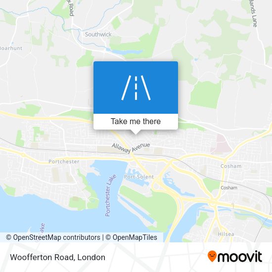 Woofferton Road map