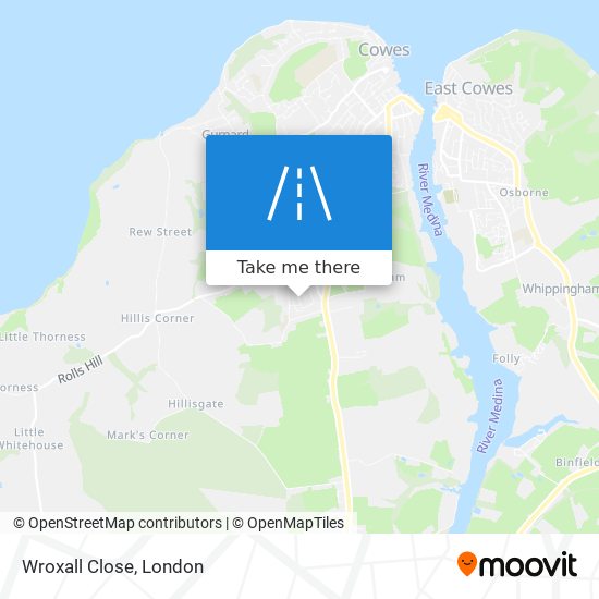 Wroxall Close map