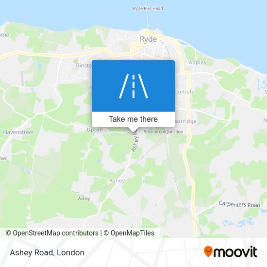 Ashey Road map