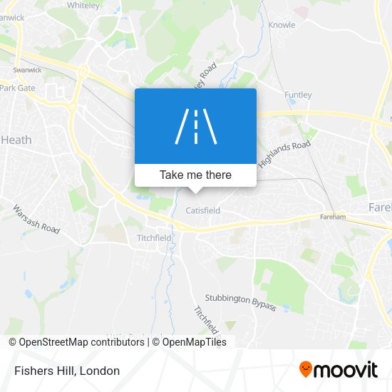 Fishers Hill map
