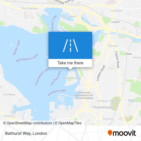 Bathurst Way map