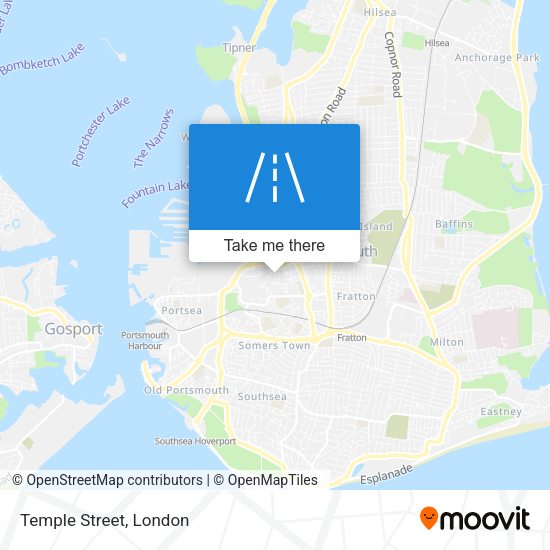 Temple Street map