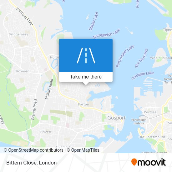 Bittern Close map