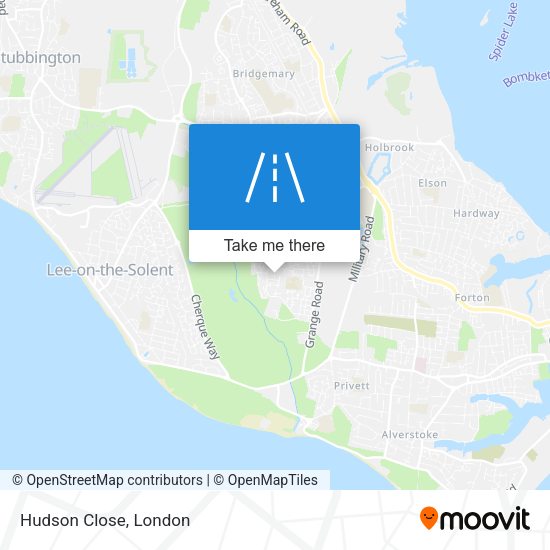 Hudson Close map