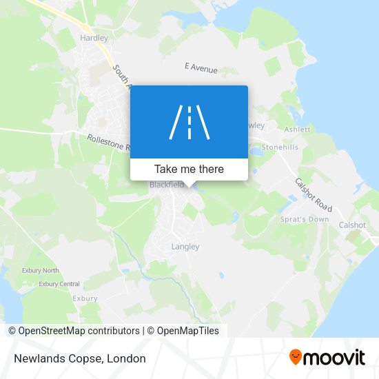 Newlands Copse map