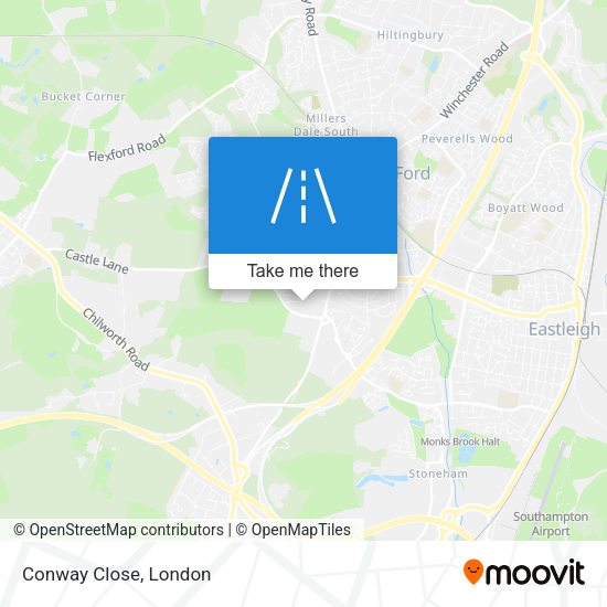 Conway Close map