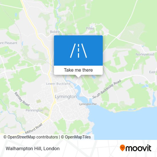 Walhampton Hill map