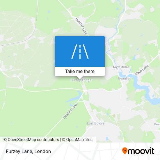 Furzey Lane map