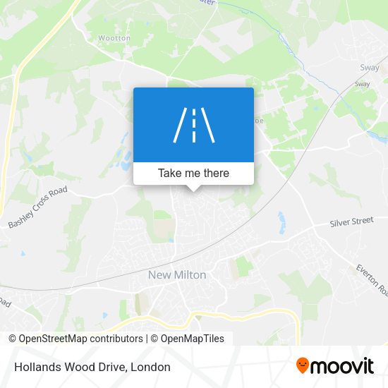 Hollands Wood Drive map
