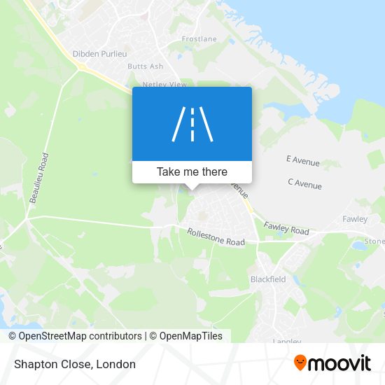 Shapton Close map