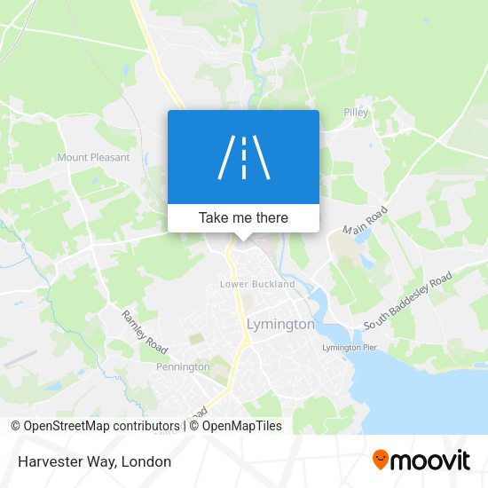 Harvester Way map